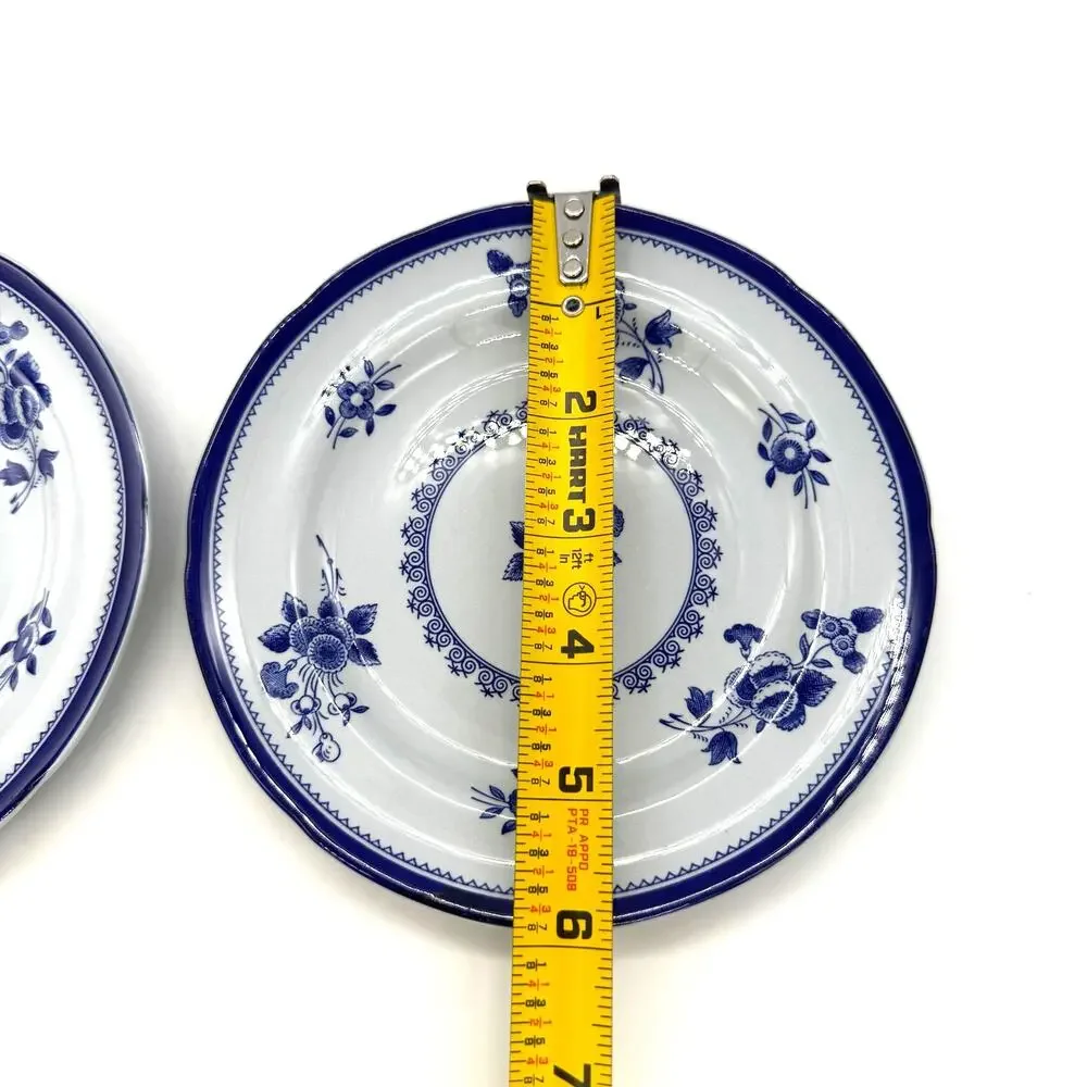 Spode Gloucester Blue Fine Stone Y2989 Set of 2 Bread Plates 5 7/8